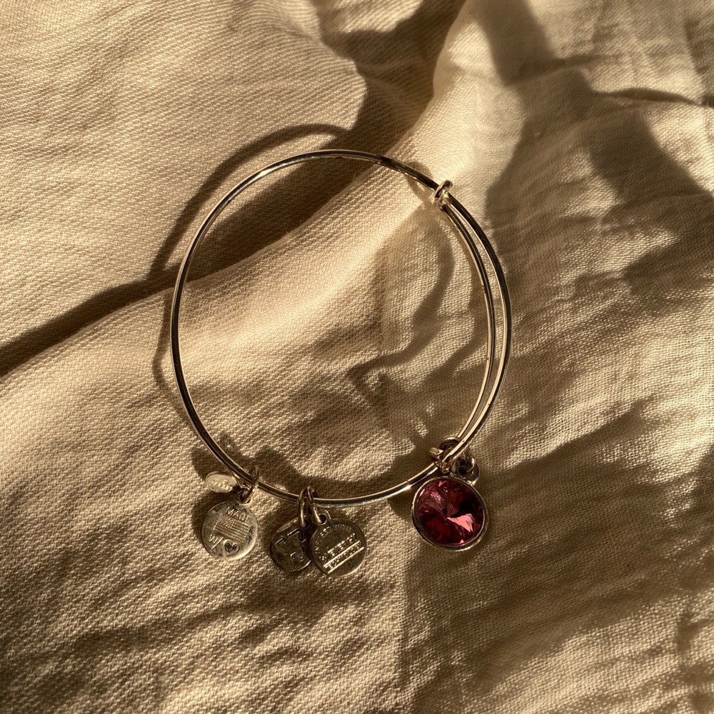 metallic charm bracelet